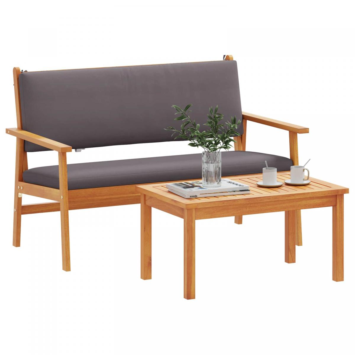 Conjunto de sofás de jardín 2 uds