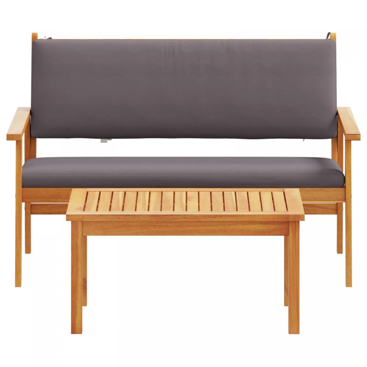 Conjunto de sofás de jardín 2 uds
