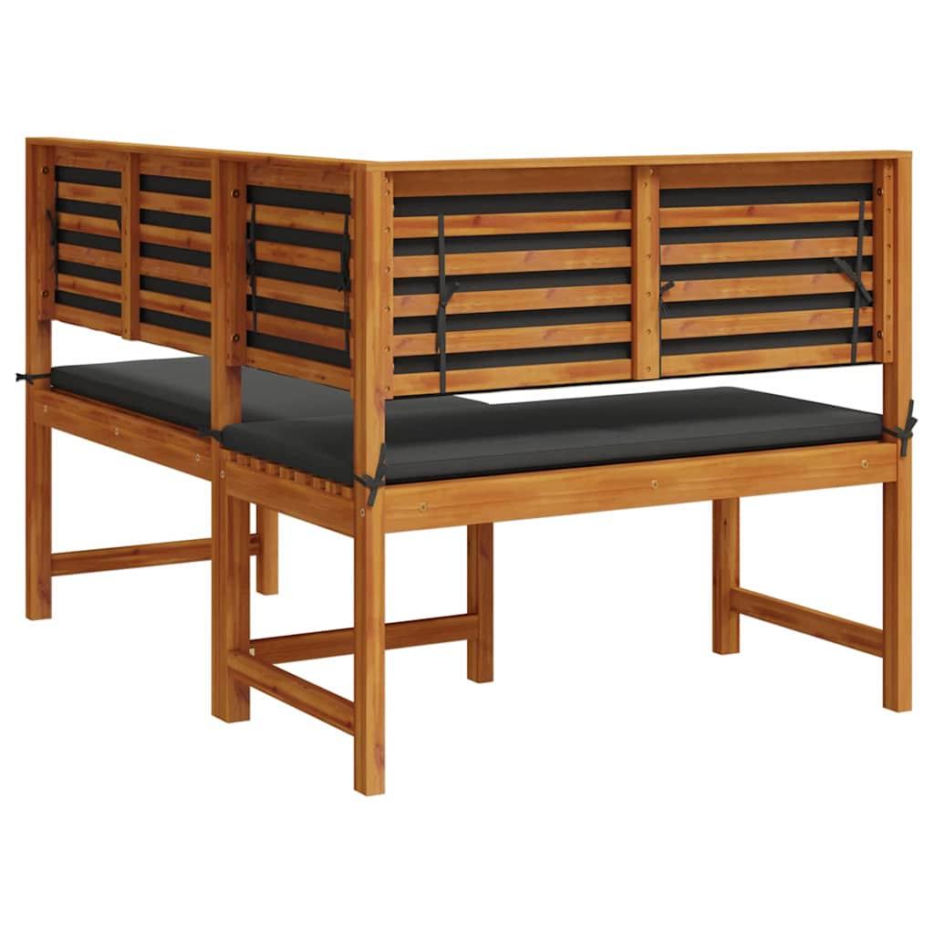 Silla de Jardín Marrón Madera maciza de Acacia