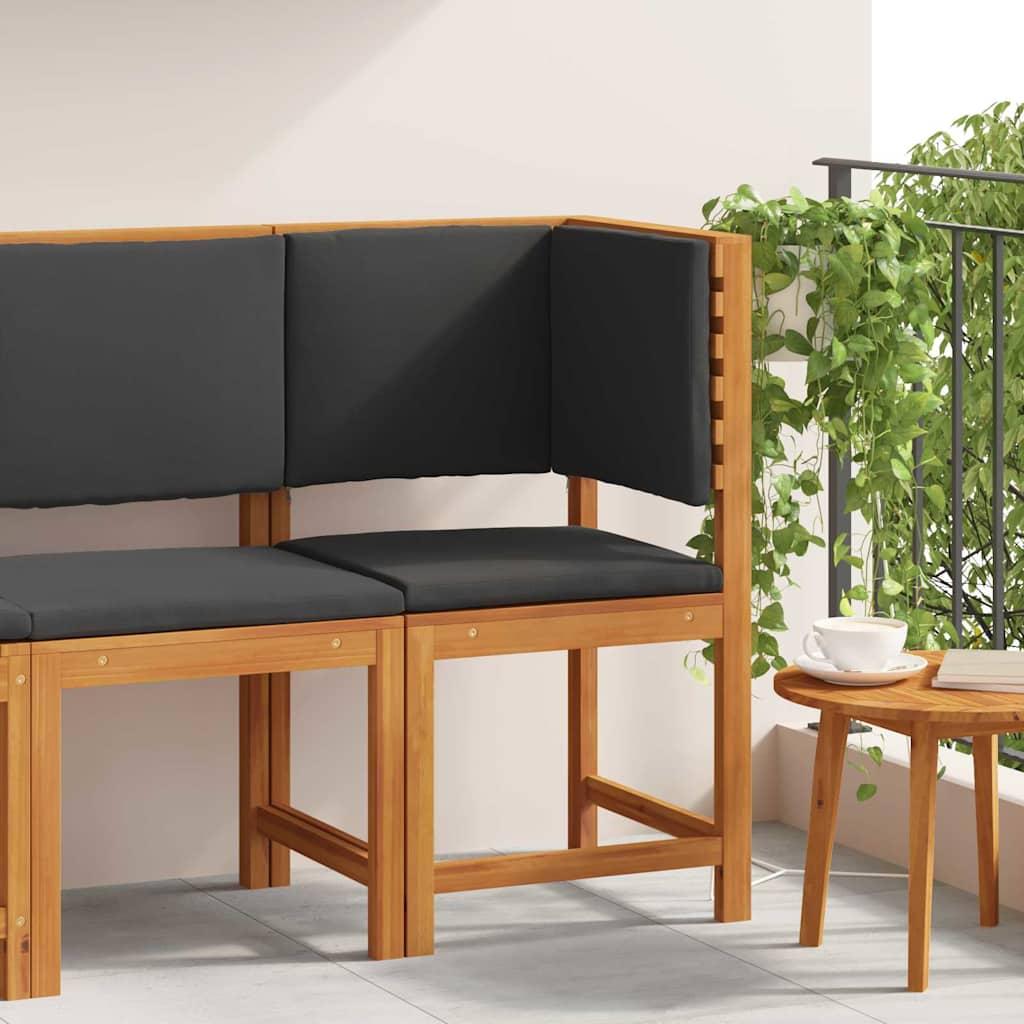 Silla de Jardín Marrón Madera maciza de Acacia