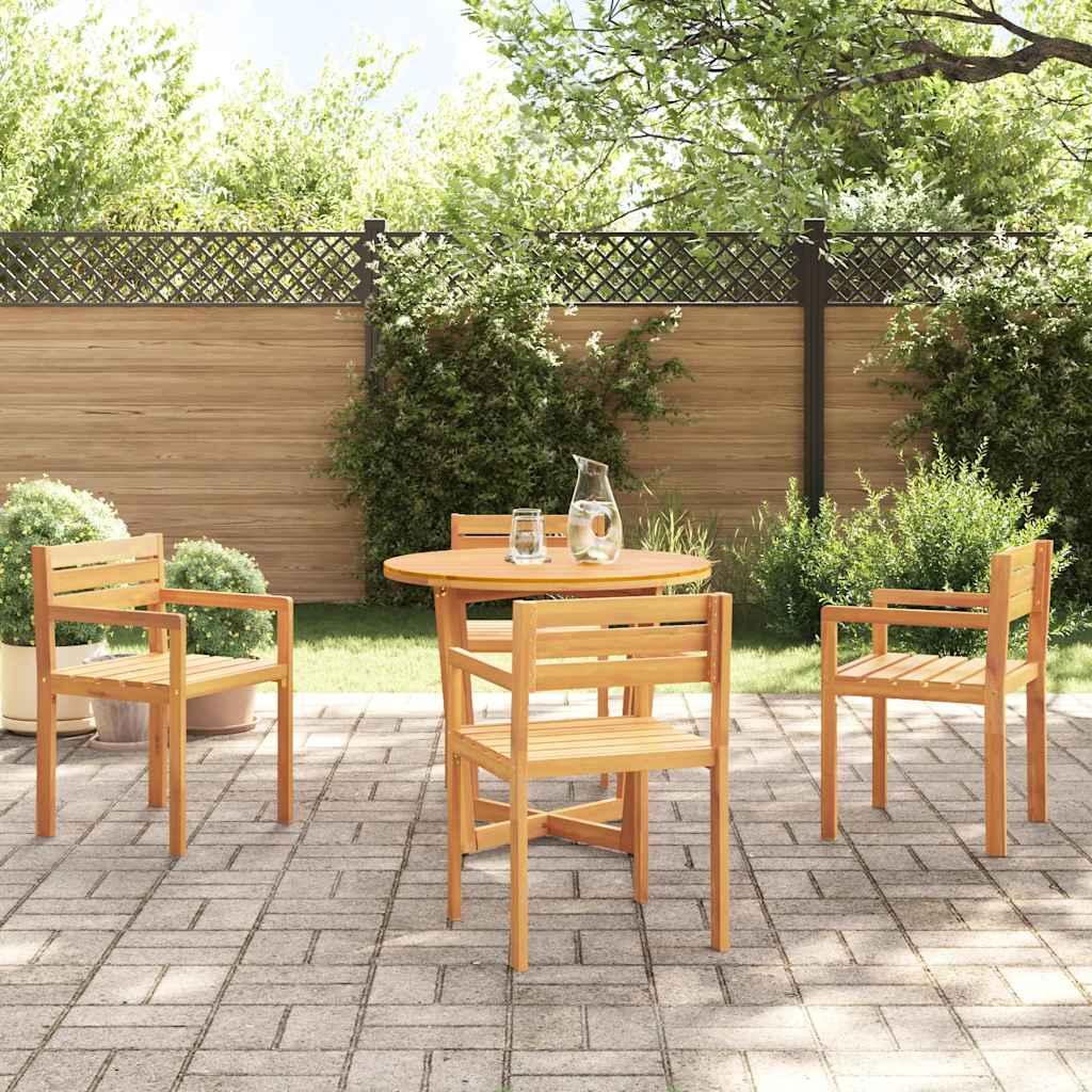Sillas de jardín 4 unidades 50x53x80 cm Madera maciza Acacia