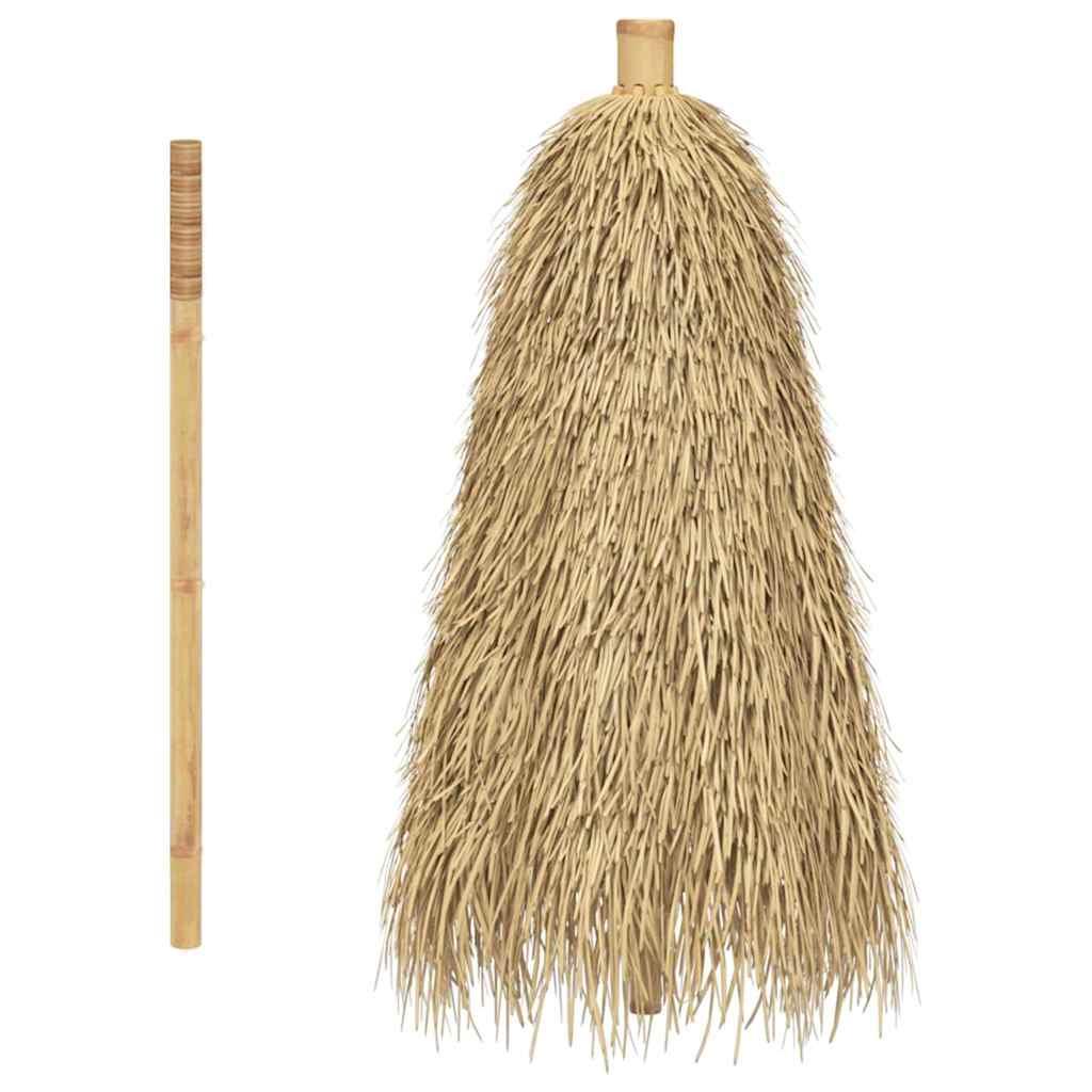Sombrilla de bambú con tejado de hojas de plátano 270 cm