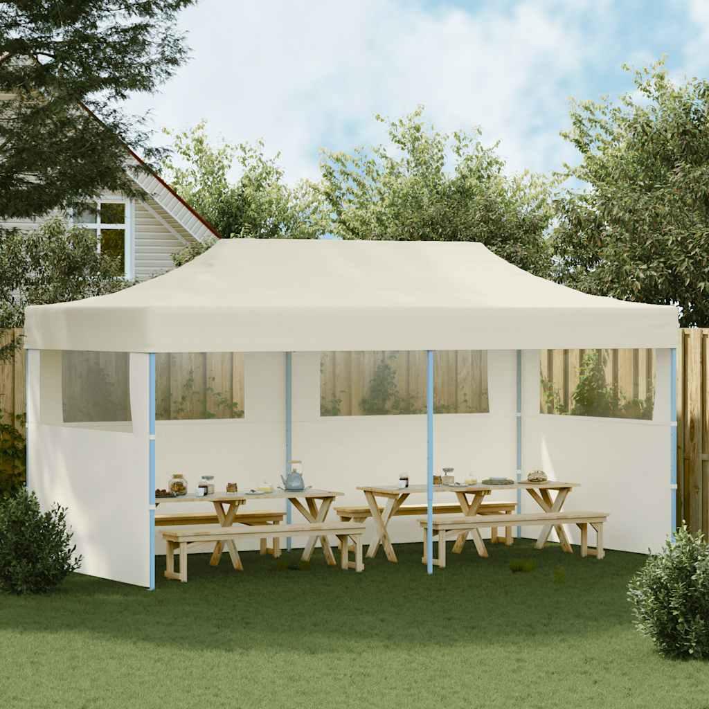 Carpa plegable Pop-up crema 3x6 m