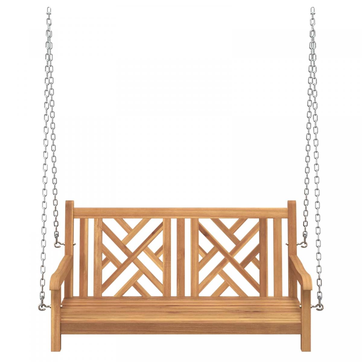 Banca Columpio de Jardín 114 x 60 x 64 cm Madera de teca maciza