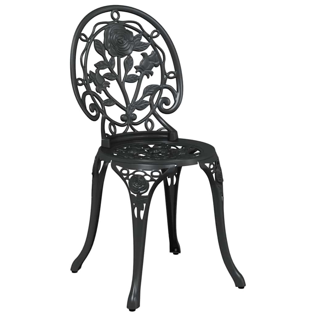 Juego Bistro de Jardín 3 uds. Bronce Aluminio