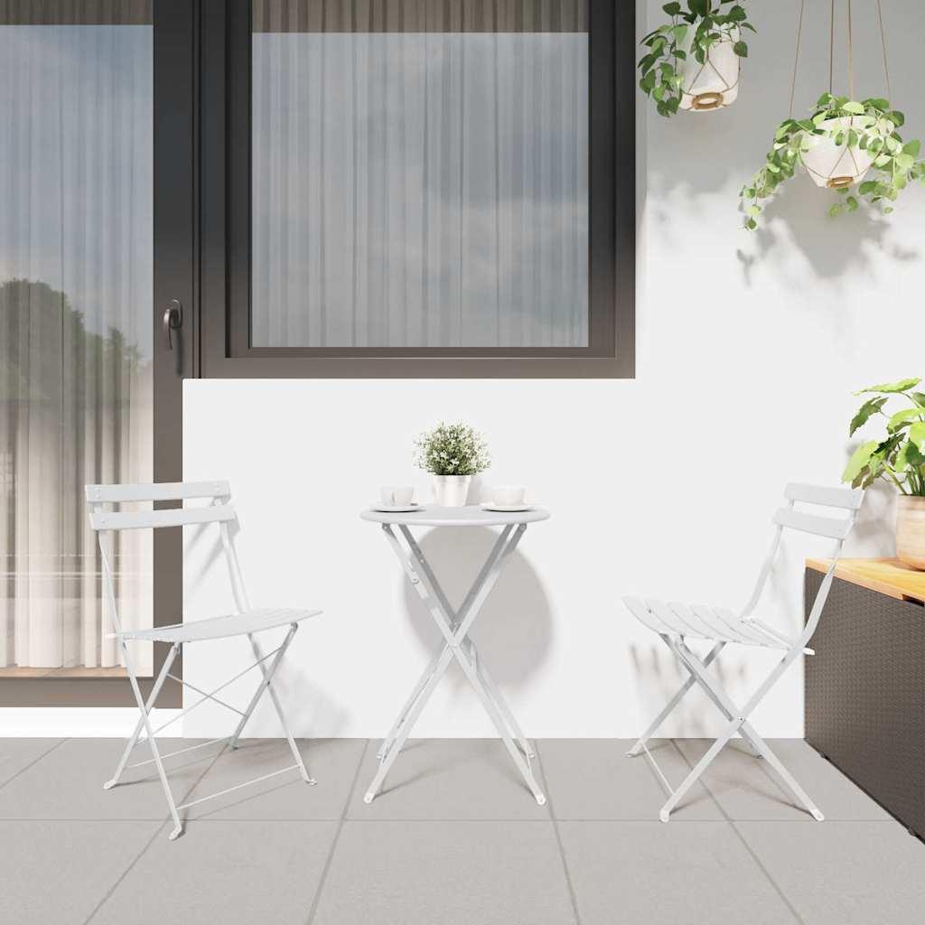 Silla de jardín plegable 2 uds. Metal