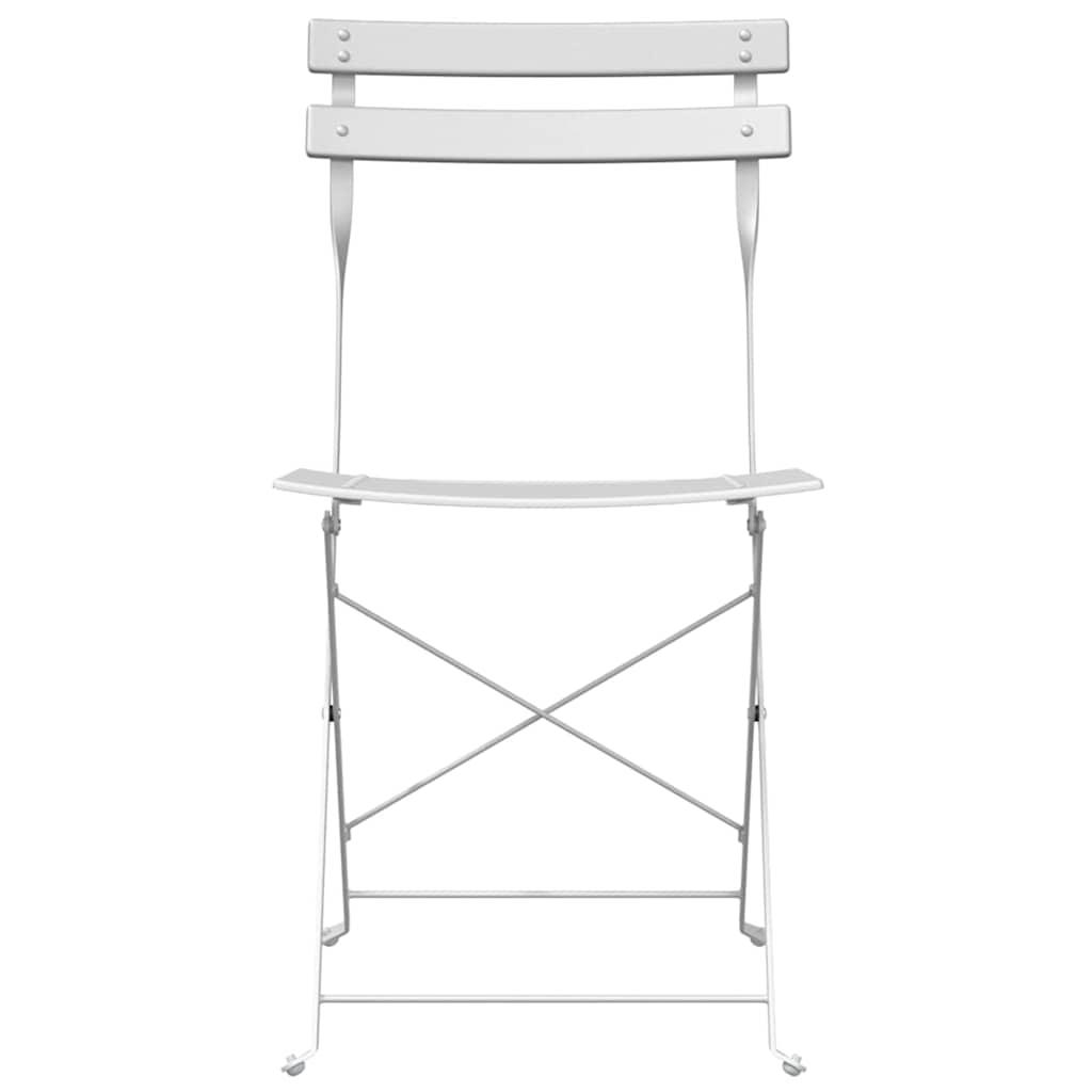 Silla de jardín plegable 2 uds. Metal