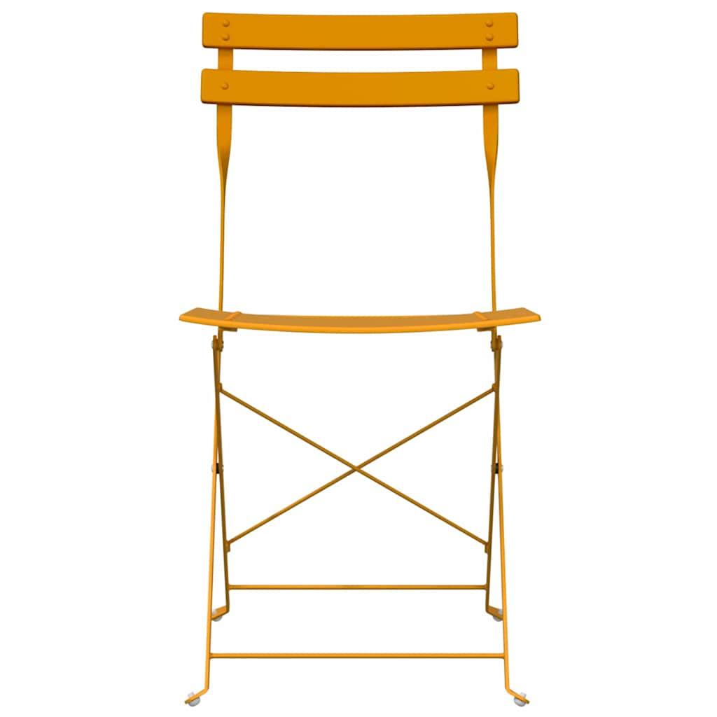 Silla de jardín plegable 2 uds. Metal