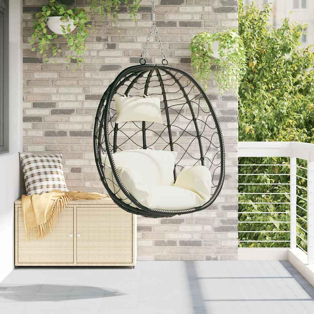 Silla huevo colgante ratán sintético
