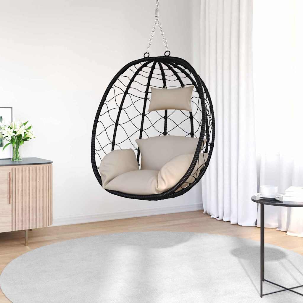 Silla huevo colgante ratán sintético
