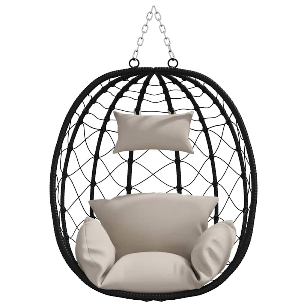 Silla huevo colgante ratán sintético