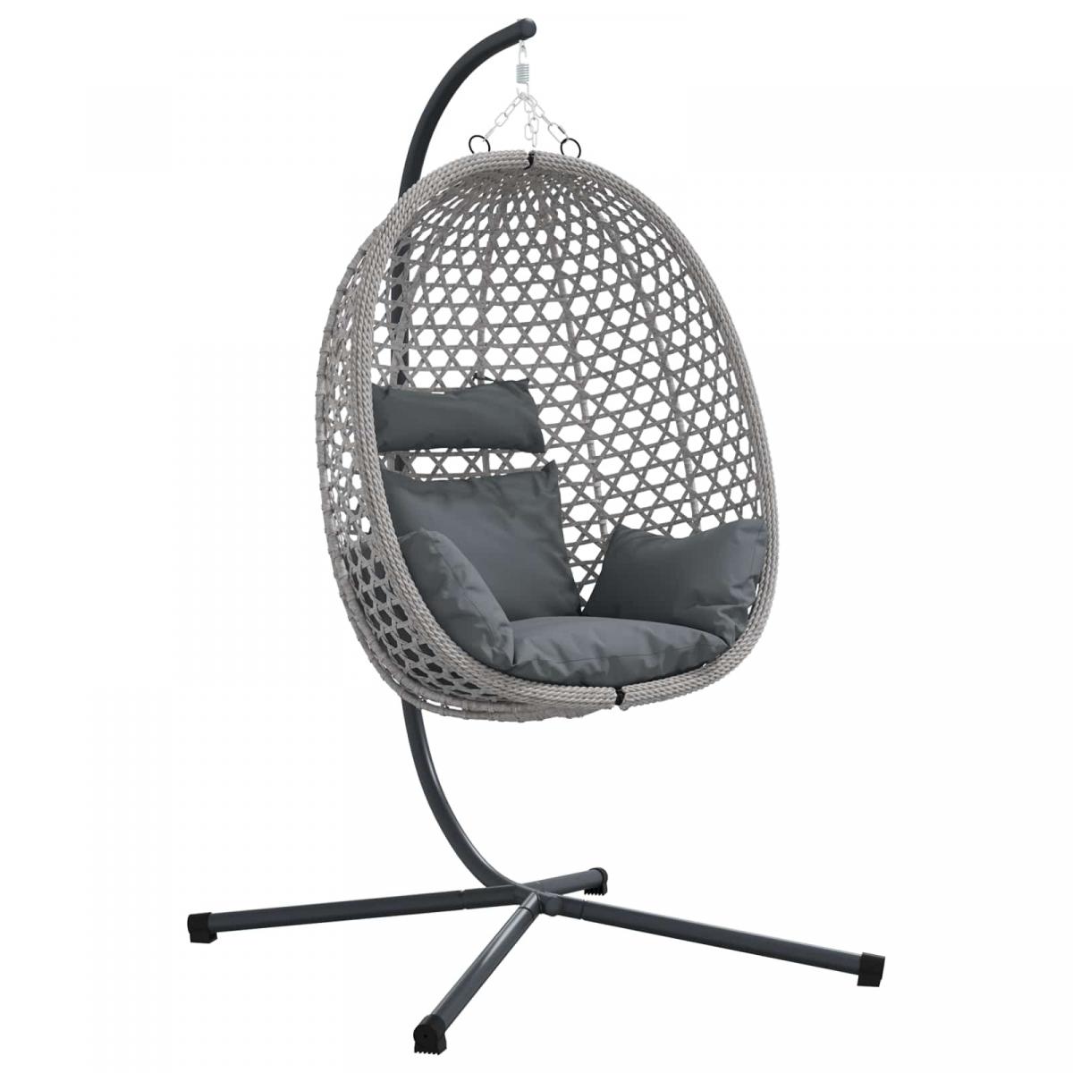 Silla huevo colgante ratán sintético