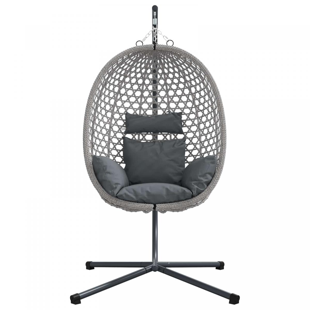 Silla huevo colgante ratán sintético