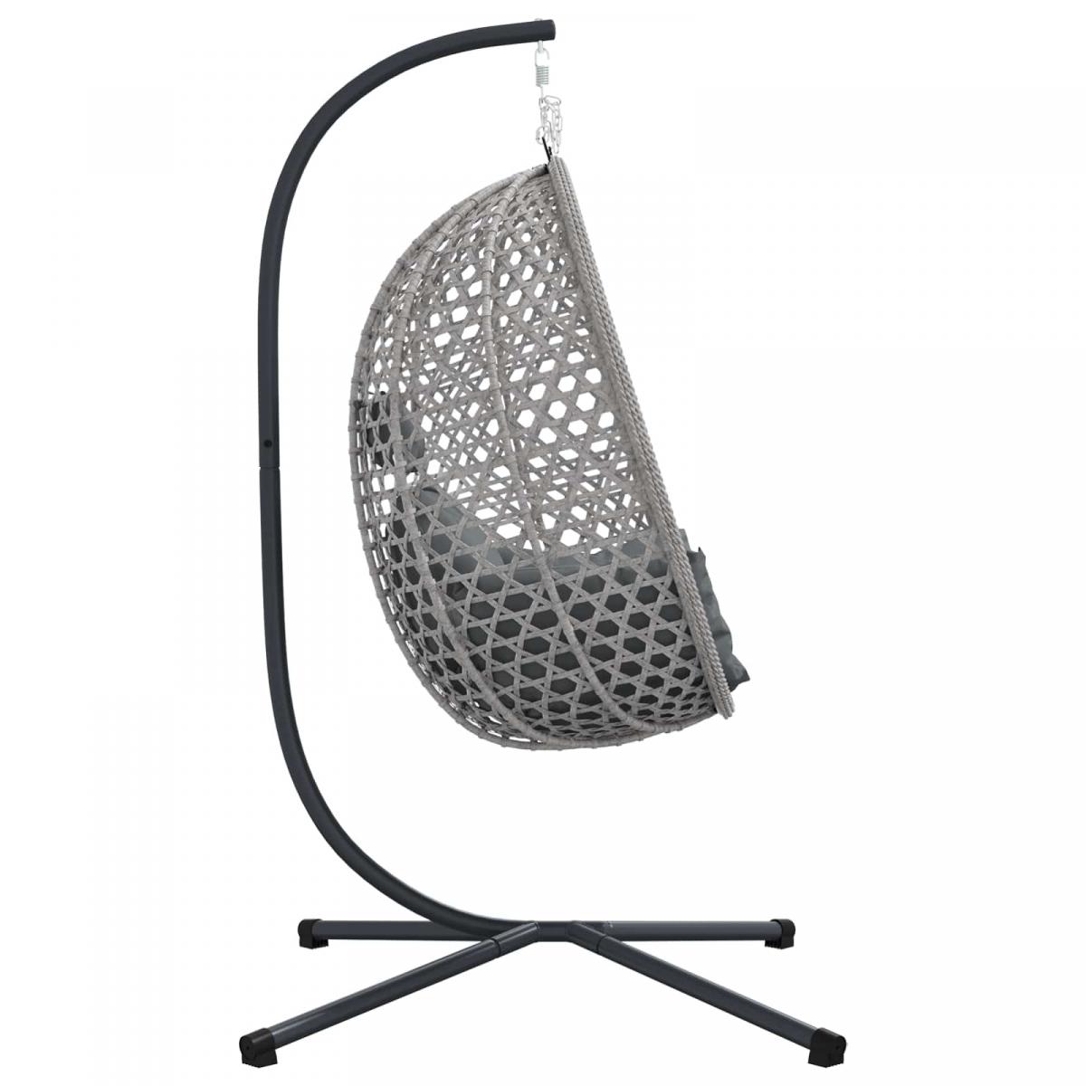 Silla huevo colgante ratán sintético