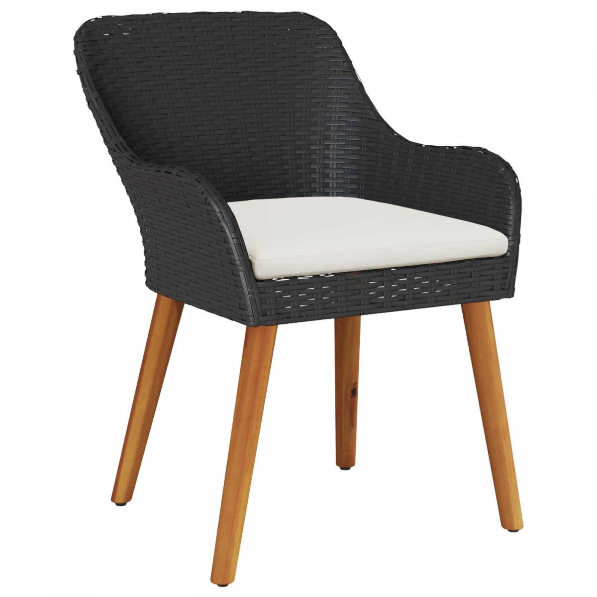 Silla de Jardín 2 uds. ratán sintético