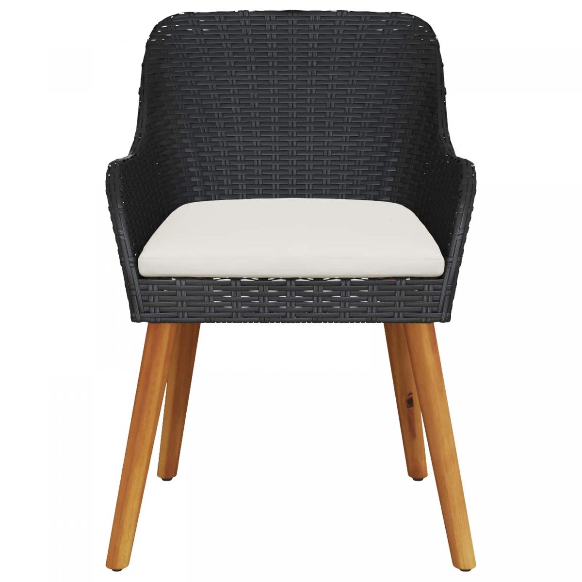 Silla de Jardín 2 uds. ratán sintético