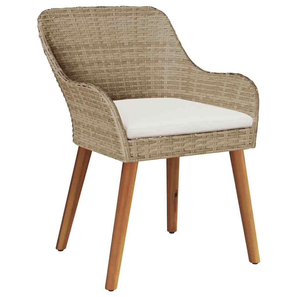 Silla de Jardín 2 uds. ratán sintético