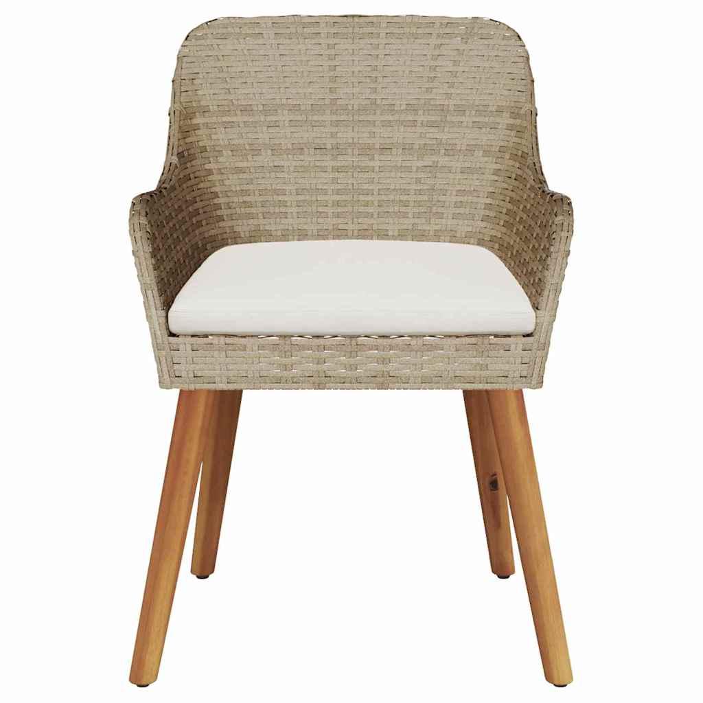 Silla de Jardín 2 uds. ratán sintético