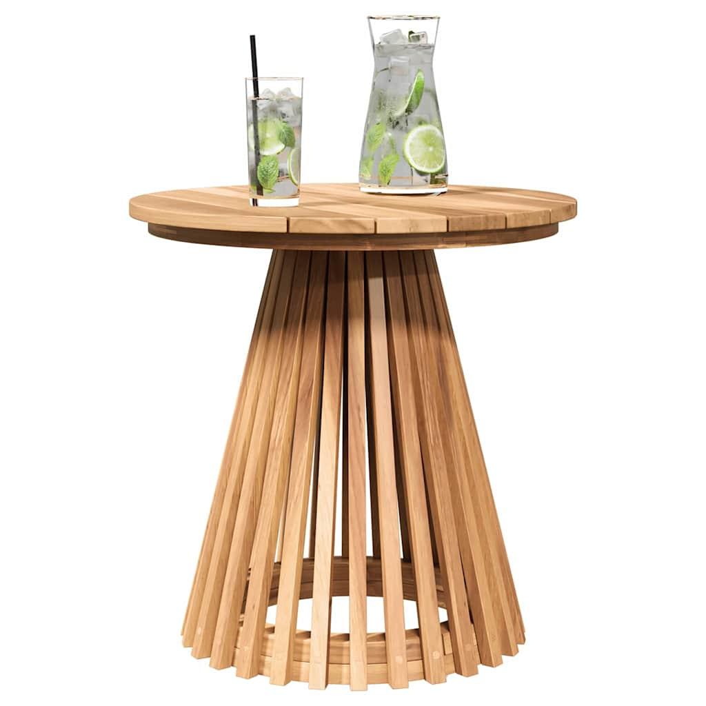Mesa lateral Marrón Madera de teca maciza