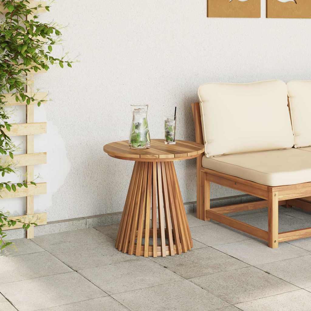 Mesa lateral Marrón Madera de teca maciza