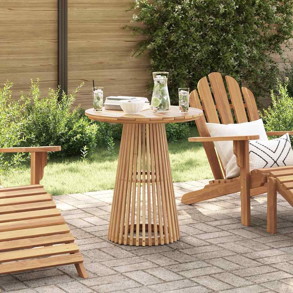 Mesa lateral Marrón Madera de teca maciza