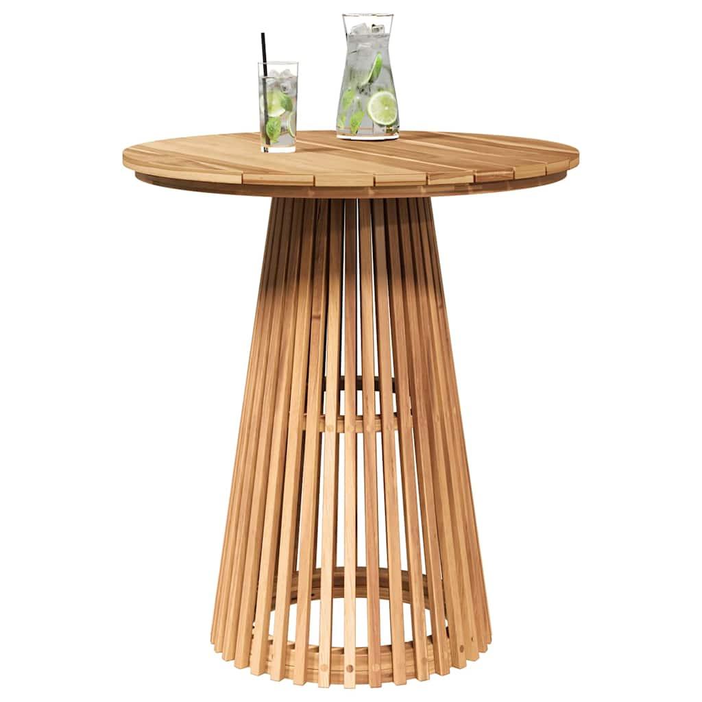 Mesa lateral Marrón Madera de teca maciza