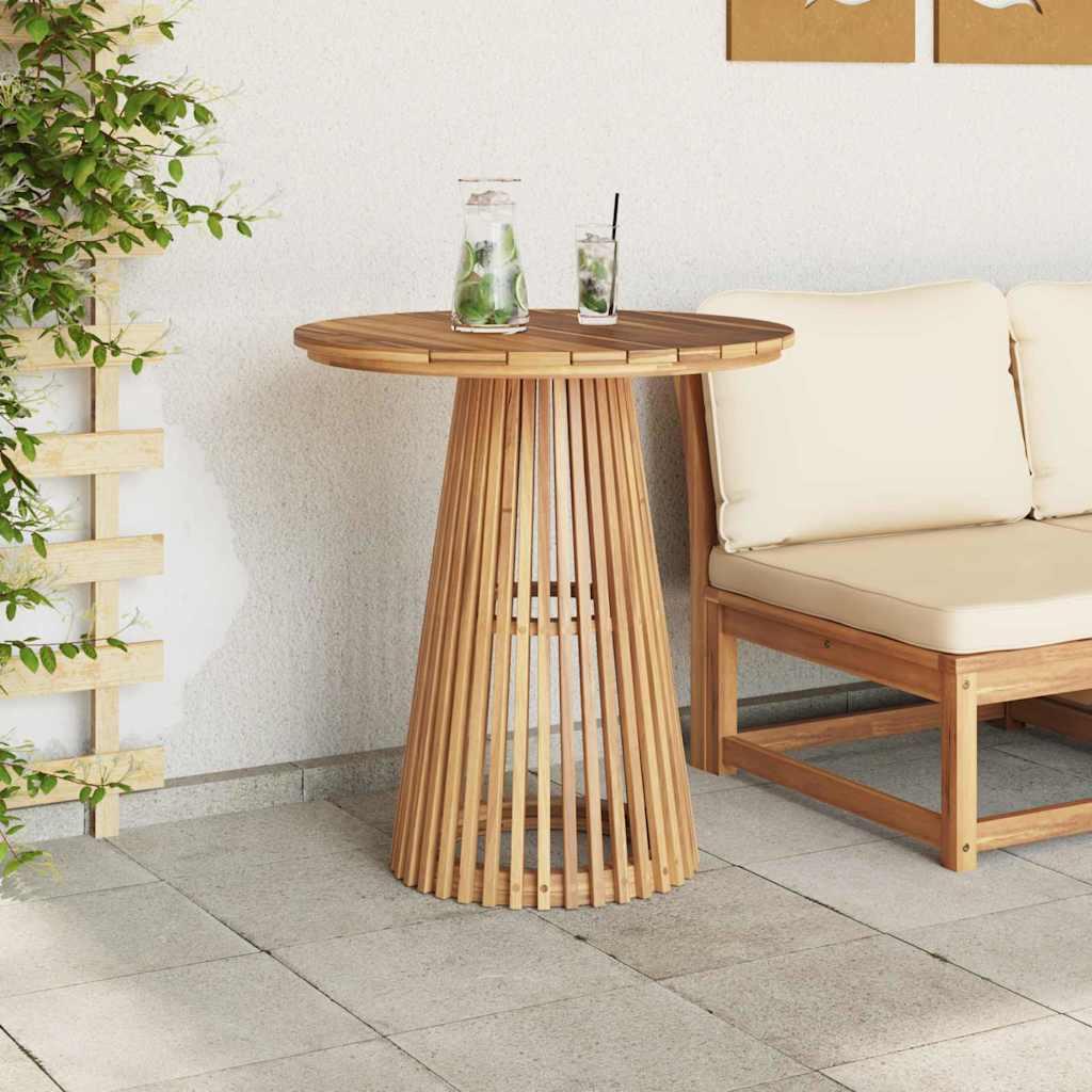 Mesa lateral Marrón Madera de teca maciza