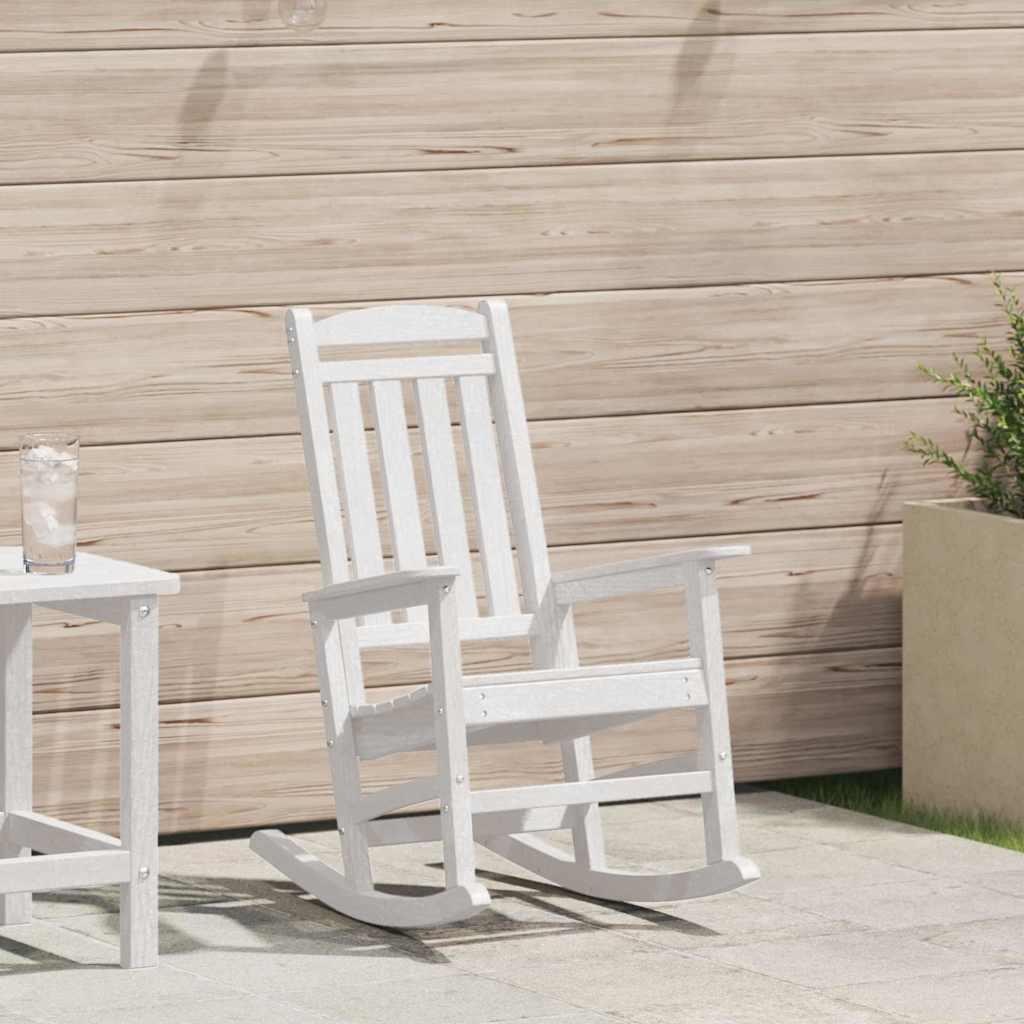 Silla mecedora de jardín HDPE
