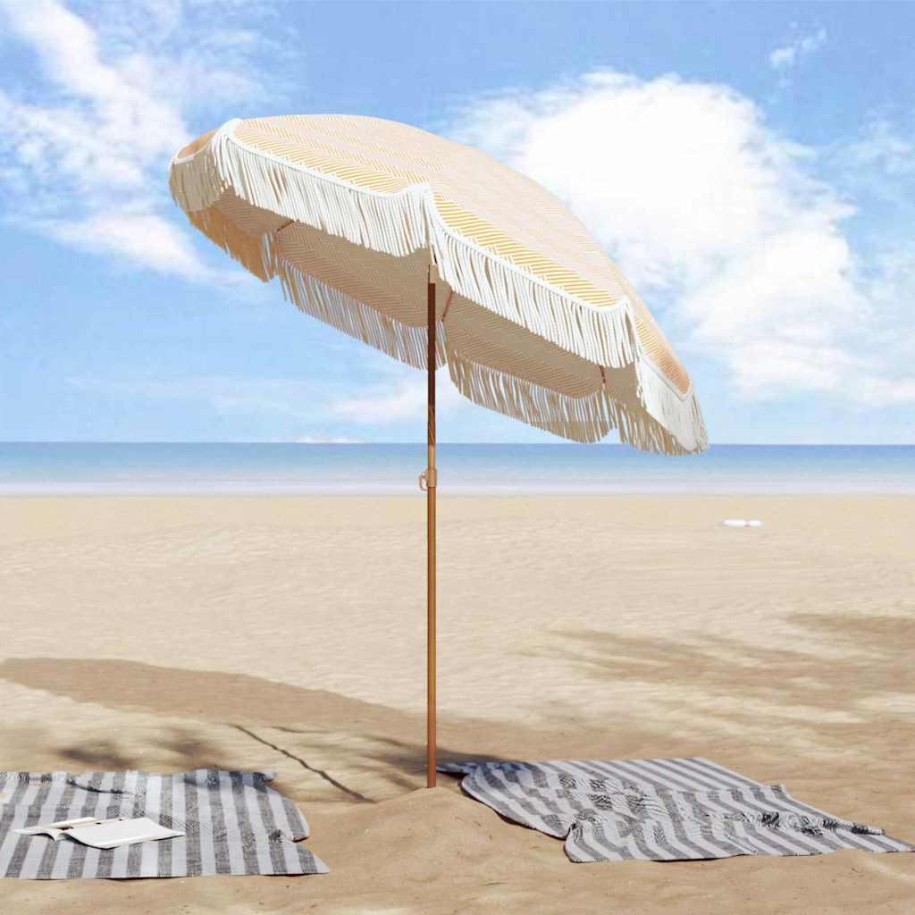 Parasol de playa Poliéster y Acero Redondo