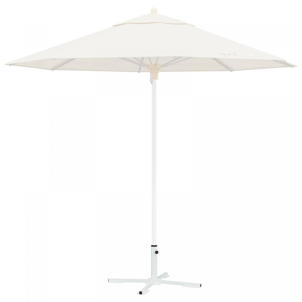 Soporte para Parasol Blanco Acero