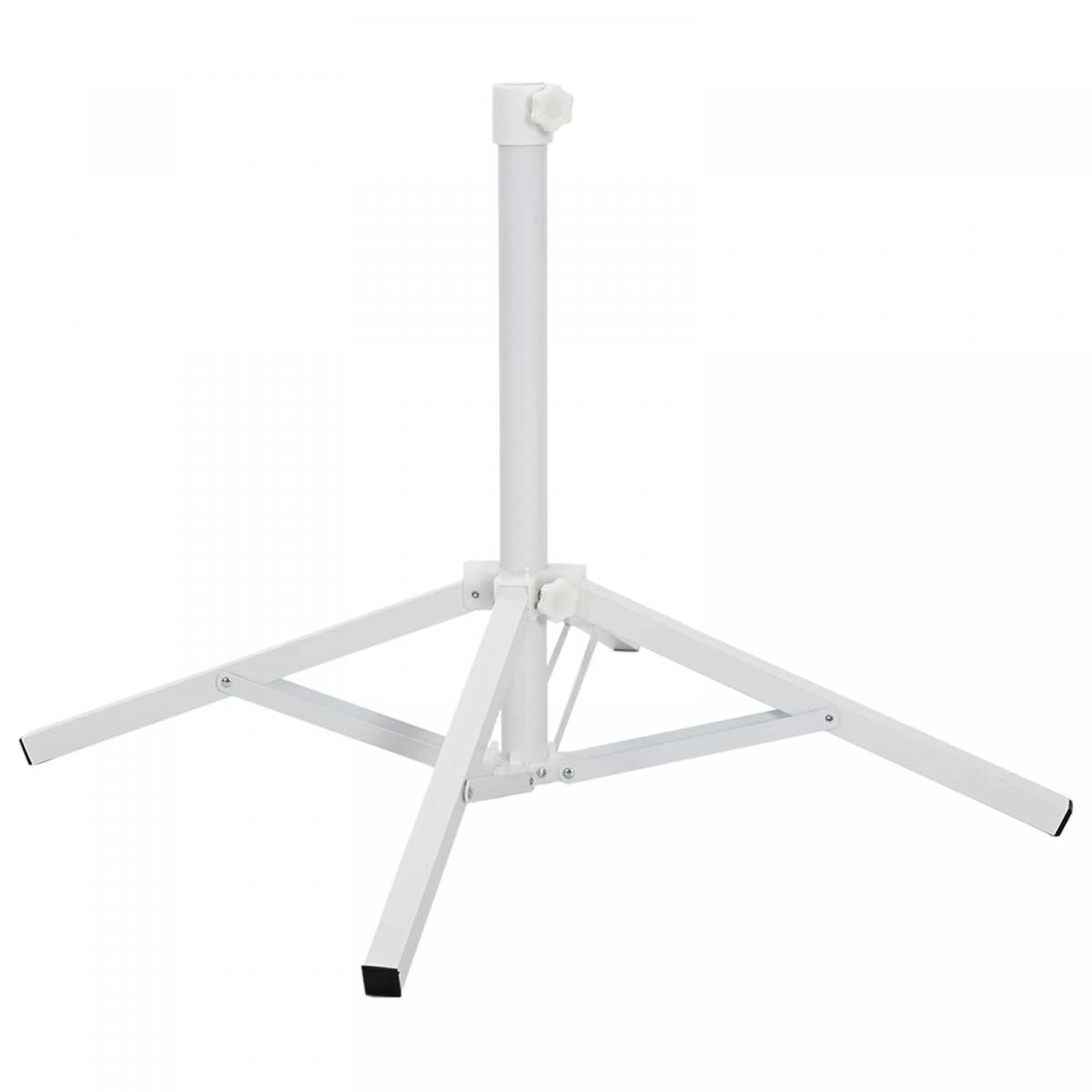 Soporte para Parasol Blanco Acero para 25-32 mm Poste