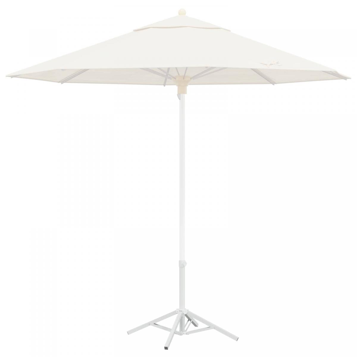 Soporte para Parasol Blanco Acero para 25-32 mm Poste