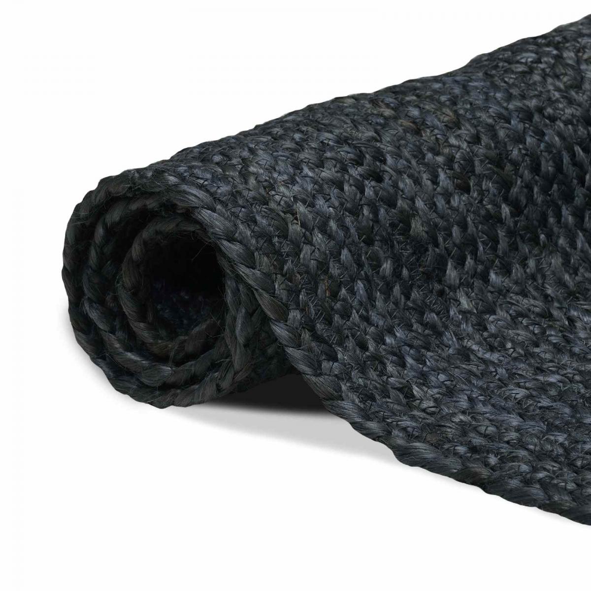 Alfombra de área Marrón Claro 120 x 120 cm yute