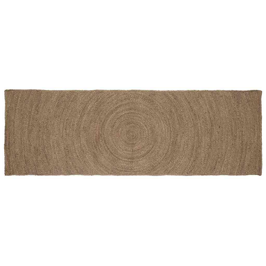 Alfombras de área Gris oscuro 60 x 250 cm yute