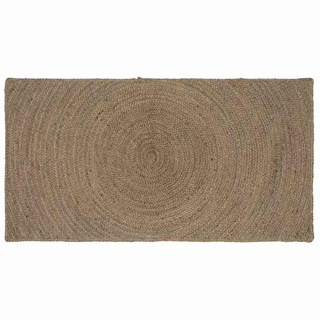 Alfombras de área Gris oscuro 80 x 150 cm yute