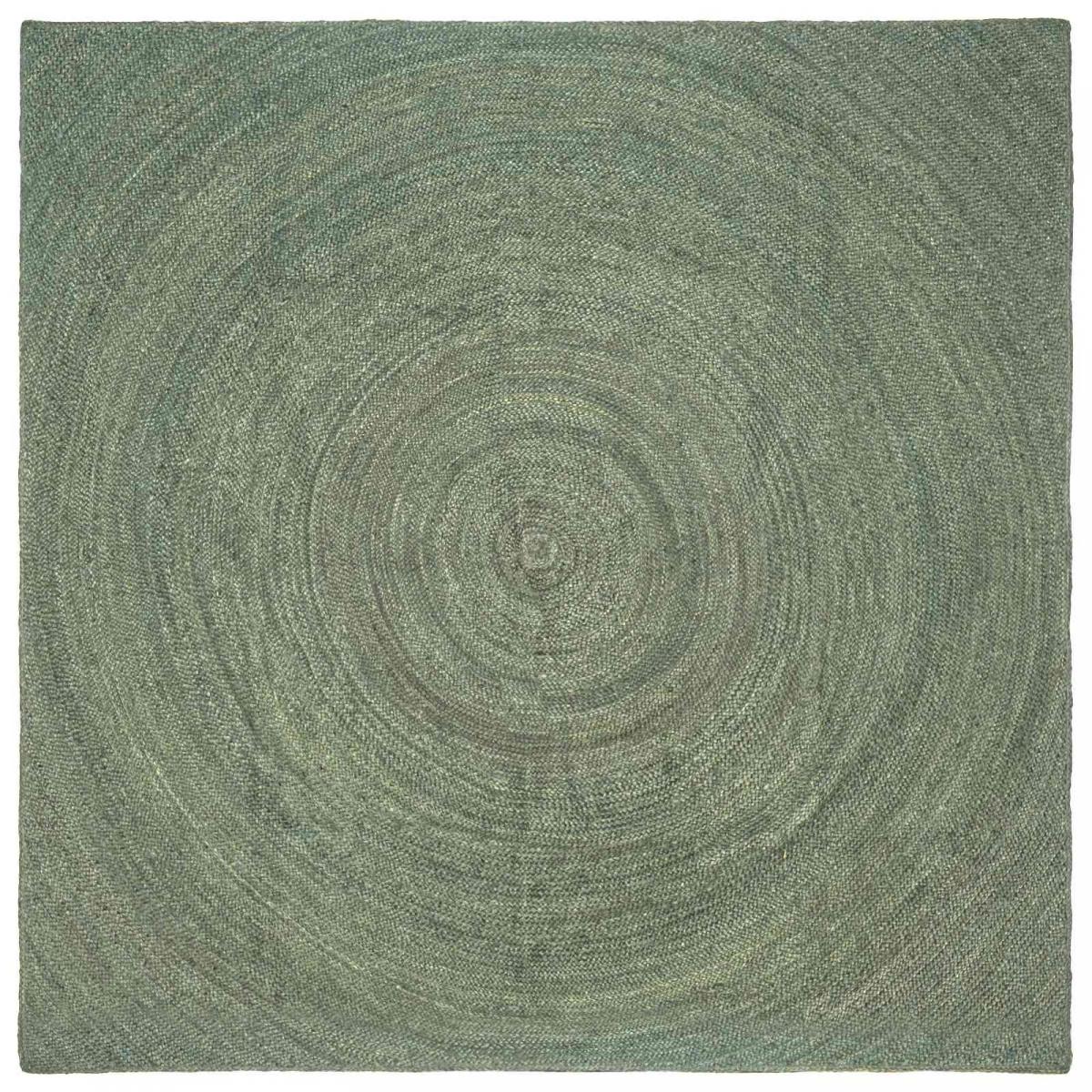 Alfombras de área Gris oscuro 200 x 200 cm yute