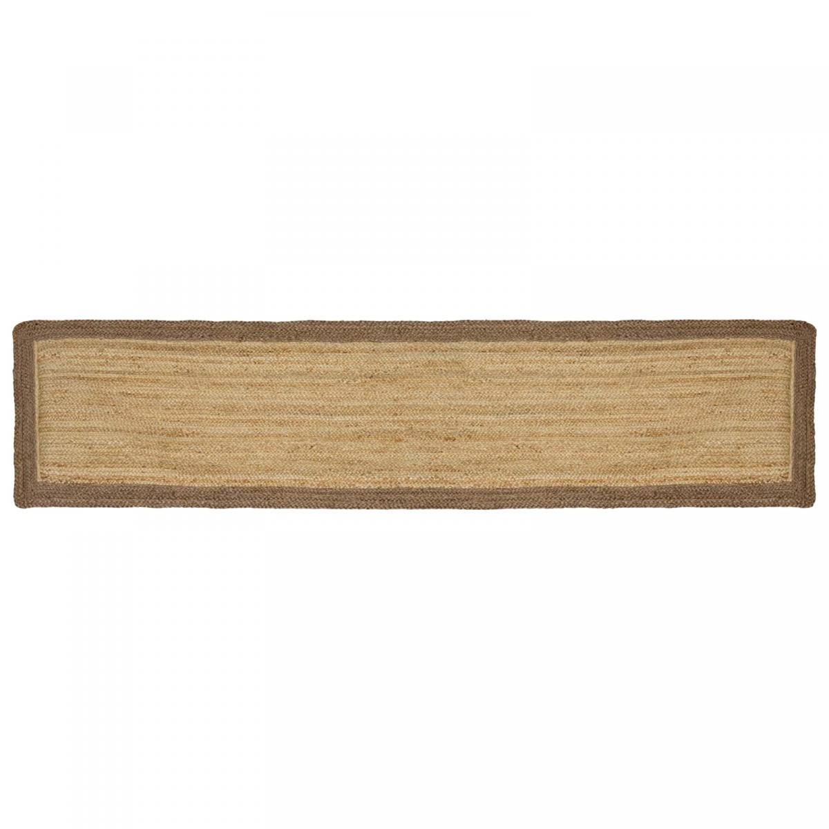 Alfombra de área Marrón Claro 60 x 200 cm yute