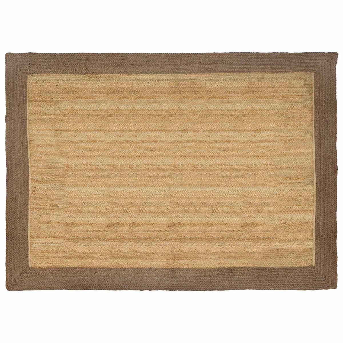 Alfombra de área Marrón Claro 200 x 290 cm yute