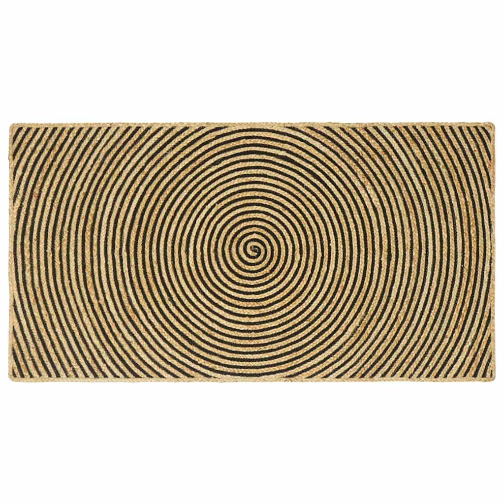 Alfombra de área Marrón Claro 80 x 150 cm yute