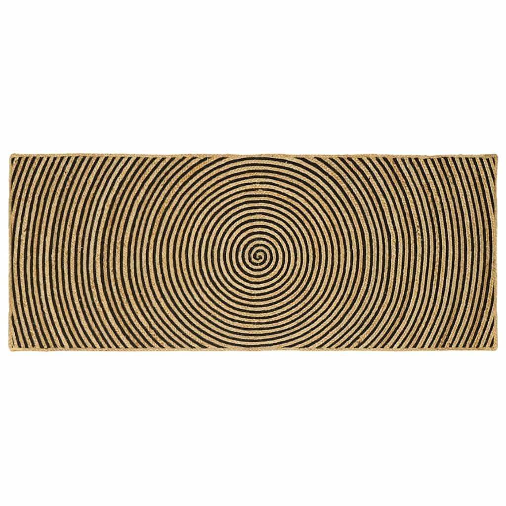Alfombra de área Marrón Claro 80 x 200 cm yute