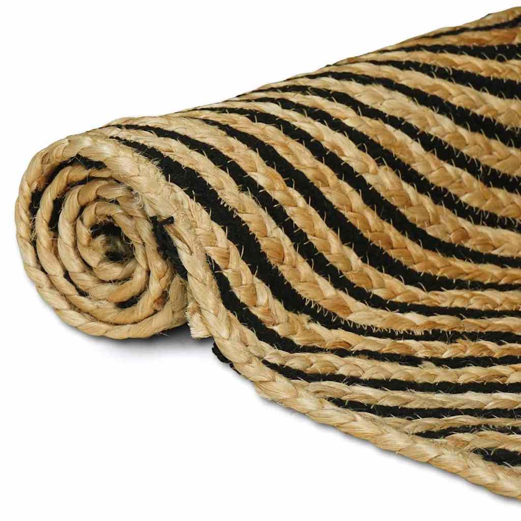 Alfombra de área Marrón Claro 80 x 200 cm yute