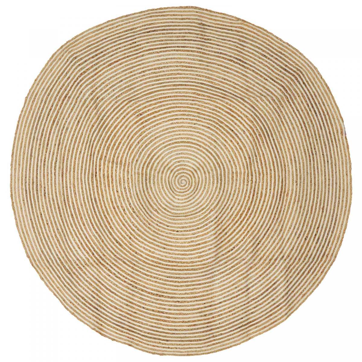 Alfombra de área Ø 240 cm yute
