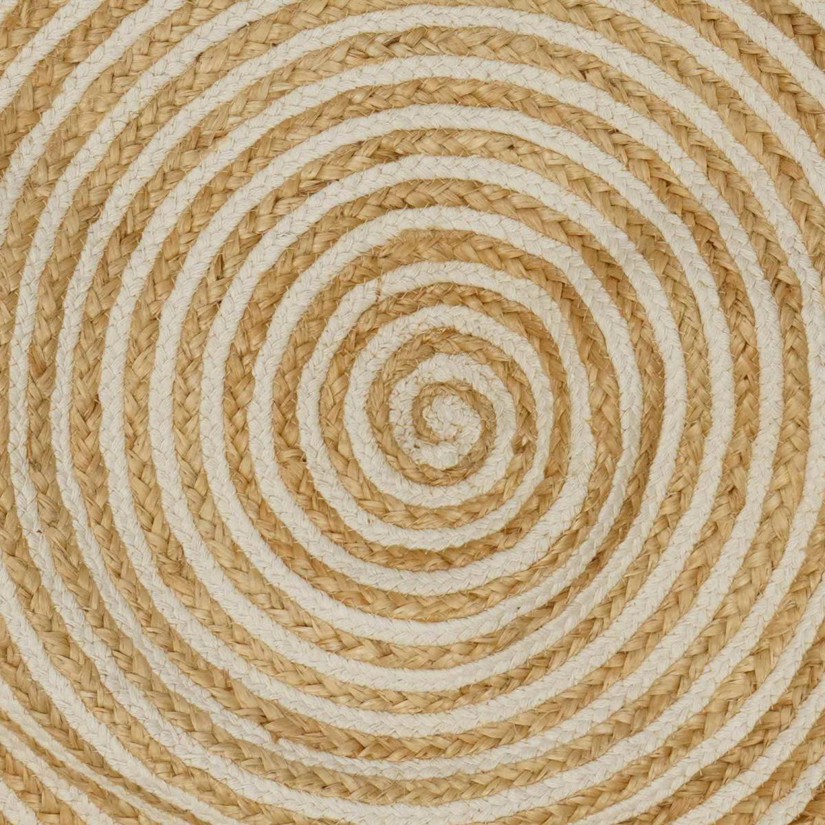 Alfombra de área Ø 240 cm yute