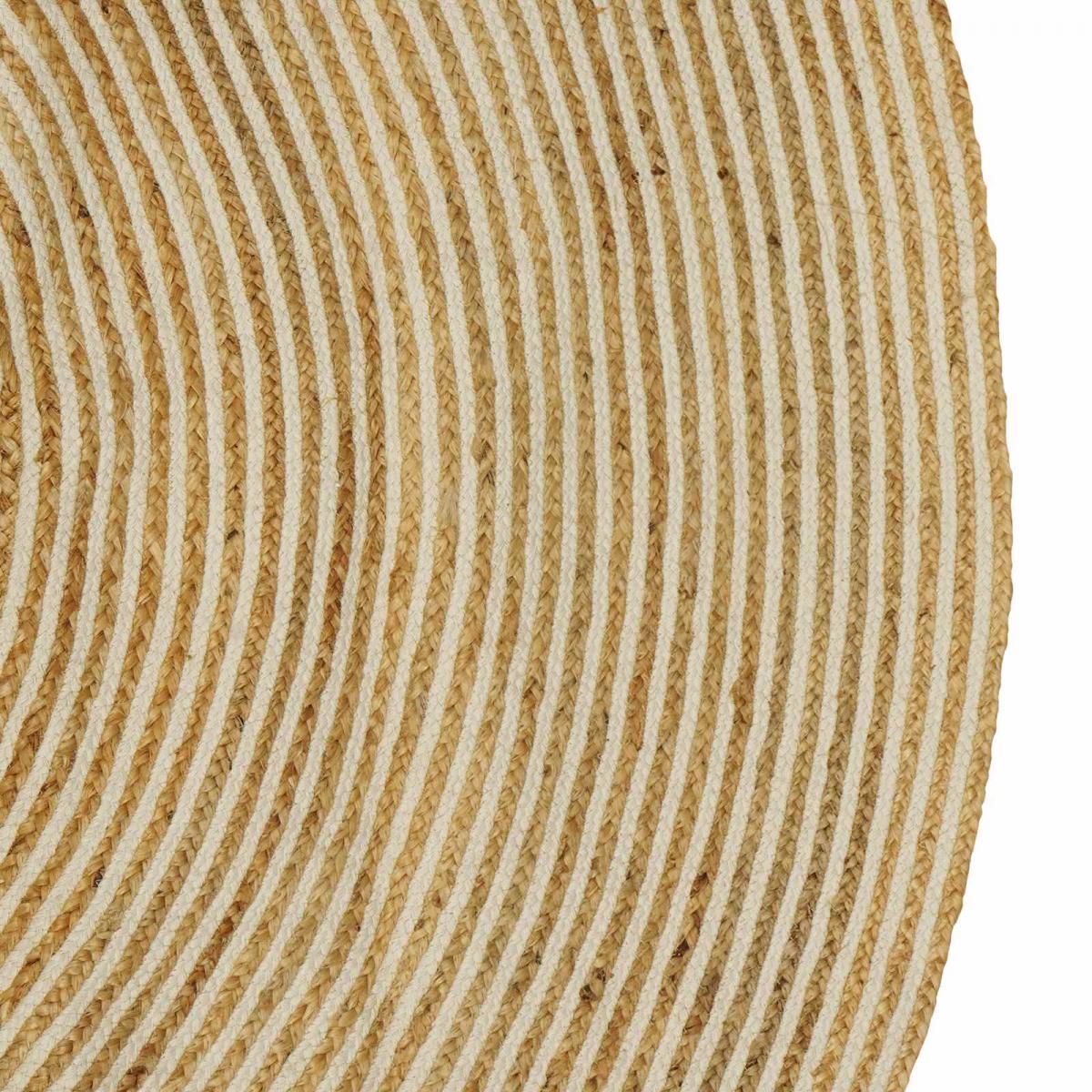 Alfombra de área Ø 240 cm yute