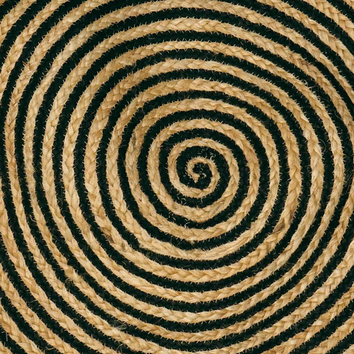 Alfombra de área Ø 240 cm yute