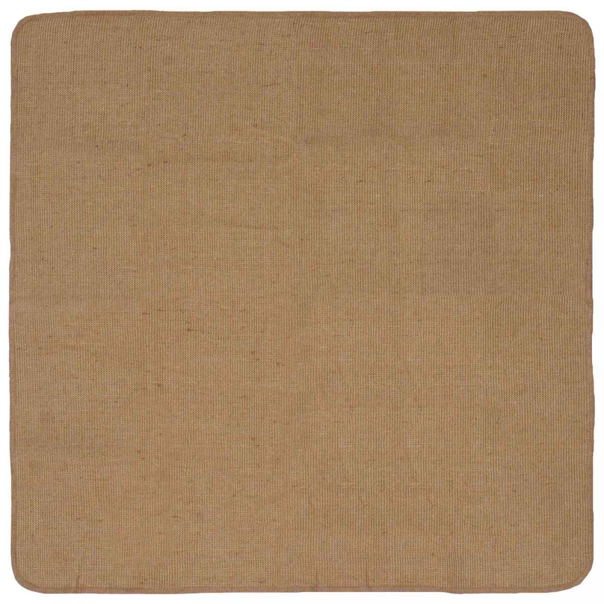 Alfombra de área Marrón Claro 120 x 120 cm yute