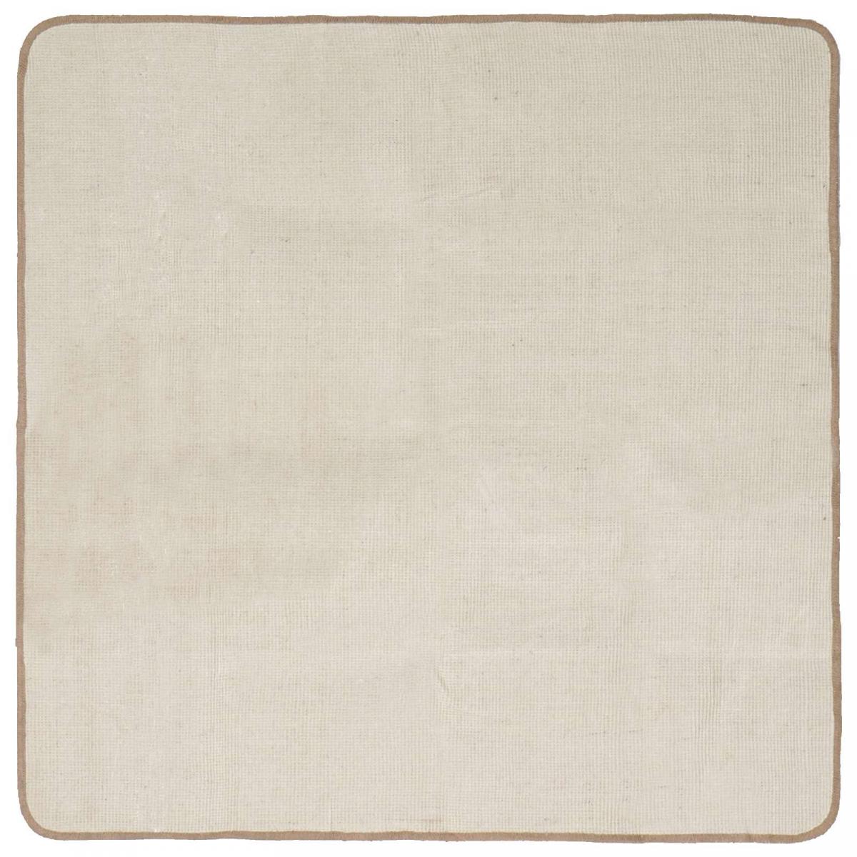 Alfombra de área Marrón Claro 120 x 120 cm yute