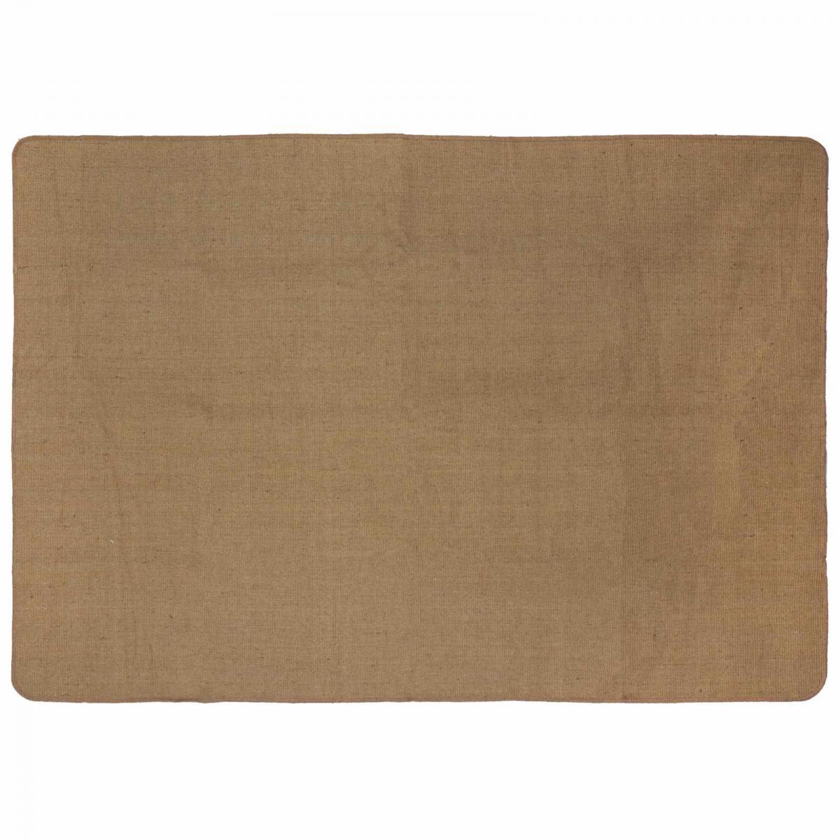 Alfombra de área Marrón Claro 200 x 290 cm yute