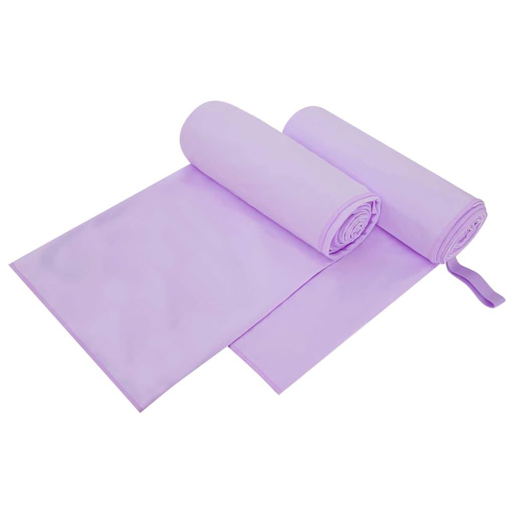 Toallas Deportivas 2 uds. Morado