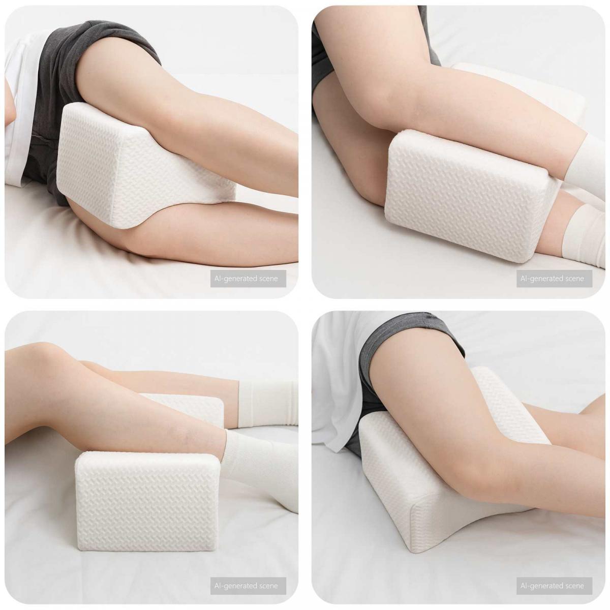 Knee Pillow Espuma viscoelástica y poliéster 26 x 21,5 x 15 cm